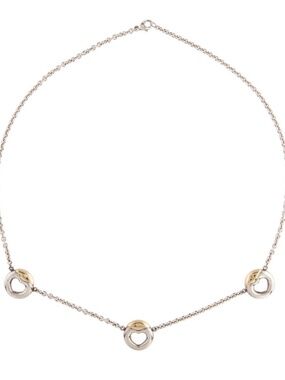Movado Diamond Heart Station Necklace